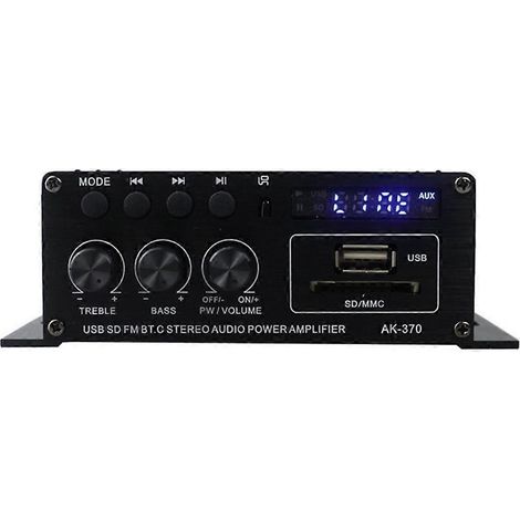 Mini-Digital-Autoverstärker, ideal für Heimkino und Musikclubs (schwarz) (1/5)
