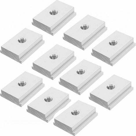 10Pcs Woodworking Press Press M8 Smooth Cuba T Screw Hand Slide T-Slot Kagantar Tool (1/5)