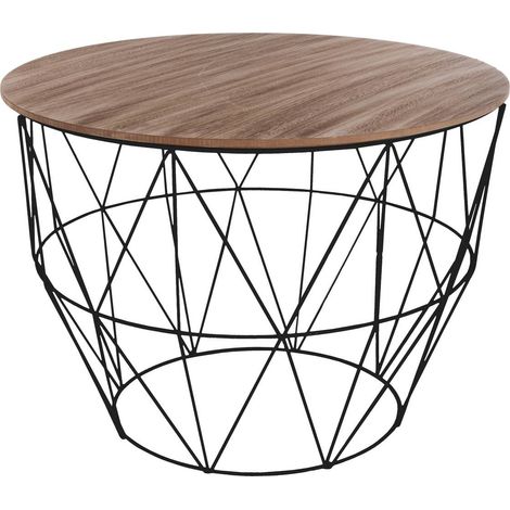 Tavolino Atomic nero H56cm - Atmosphera créateur d'intérieur