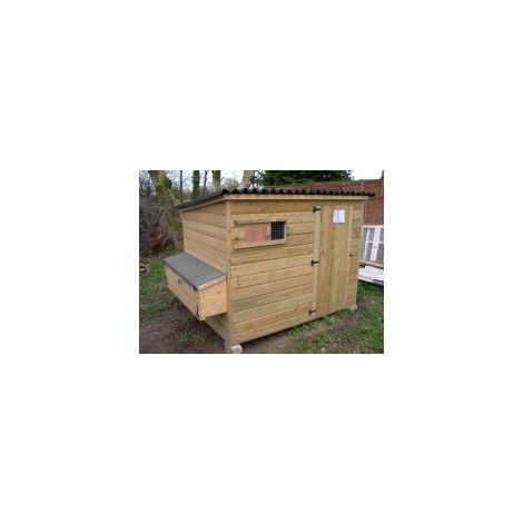 Tall Poultry Shed with Nestboxes