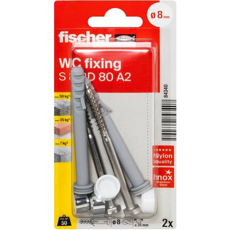 Fischer 084340 S 8 RD 80 K NV Kit di montaggio 80 mm 8 mm 1 KIT (1/5)