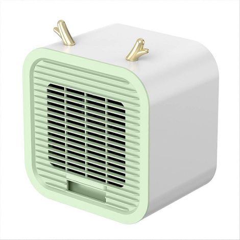 Mini climatiseur portable, refroidisseur d'air silencieux, fonctionnement discret, couleur verte (1/5)