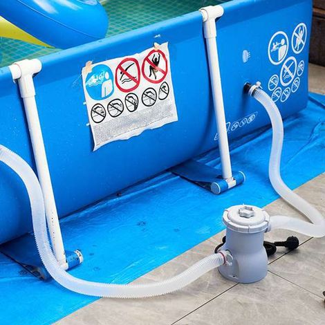 Schwimmbadwasserfilterpumpe (110–240 V), 330 Gallonen, 24-V-Wasserpumpe, Poolreiniger, Umwälzpumpe (1/5)
