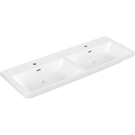 Villeroy & Boch Subway 3.0 armario lavabo doble, 2 agujeros (1/4)