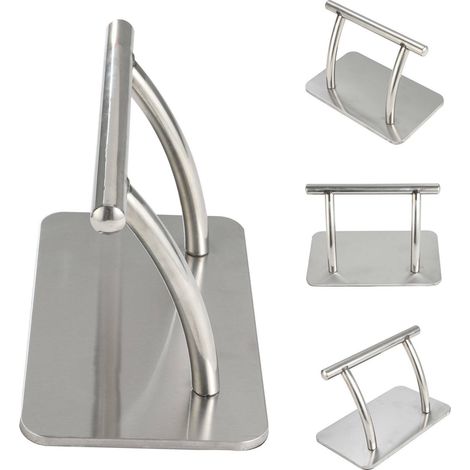 Salon Foot Rest Stainless Steel Professional Hairdressing Practical Durable Foot Pedal for Beauty Spa Nail Massage Barber Chairs Hair Chair(2-Pack) (1/5)