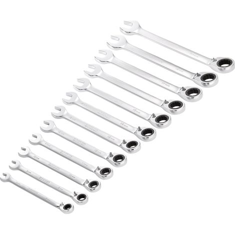 Draper 12-Piece Hi-Torq® Metric Reversible Ratchet Spanner Set (Model 27692)