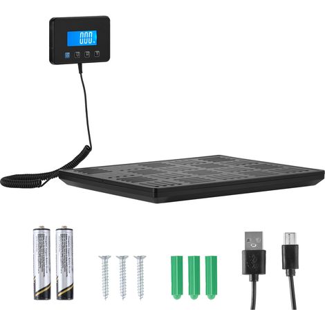 Mophorn Bilancia digitale per pacchi con doppia precisione, capacità di 300 kg, ideale per spedizioni, bagagli e affrancature, dotata di batteria e cavo di ricarica