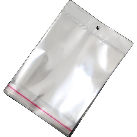 Bolsas transparentes de OPP, de varios tamaños, con diseño autoadhesivo, de 12x20 cm, como se muestra en la imagen. (1/2)