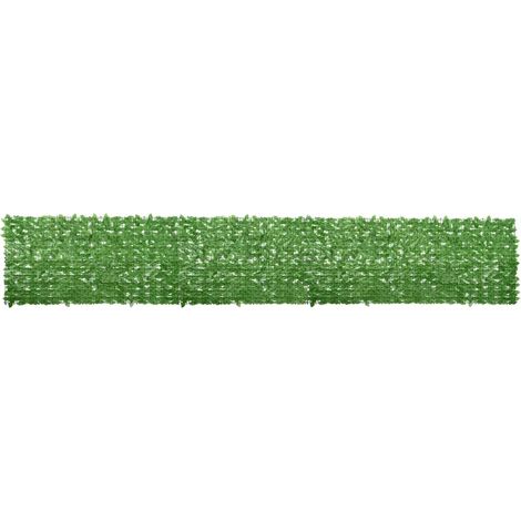 vidaXL Toldo para balcón con hojas verde 600x100 cm (1/5)