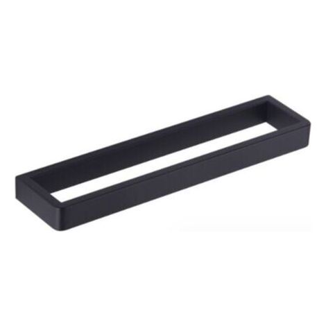 Porte-Serviettes de Salle de Bain Anneau Porte-Serviettes Noir Porte-Serviettes en Acier Inoxydable SUS304 30CM fixé au Mur (1/4)