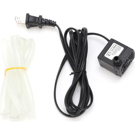 Mini Submersible Pump 3W 80GPH Silent with 3.3ft Hose for Fish Tank US Plug AC110‑120V