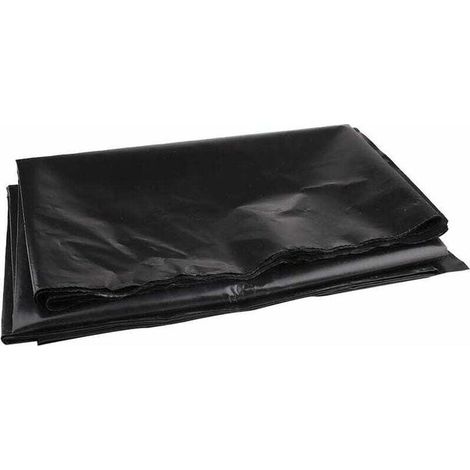Bâche de bassin noire robuste 2 m x 2 m pour bassin à poissons et fontaine de jardin (1/5)