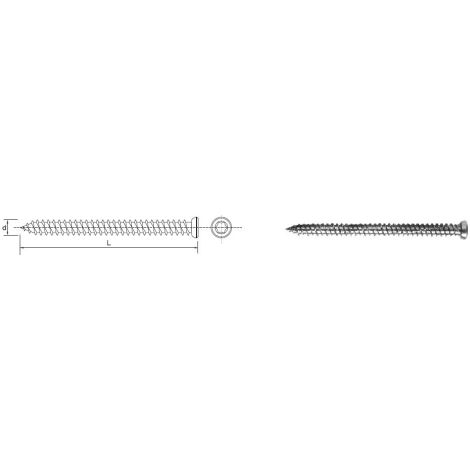 WKRĘT DO RAM OKIENNYCH I DRZWIOWYCH OCYNKOWANY FHD 7.572MM - 100.0 SZT - 526 7.572 (1/2)