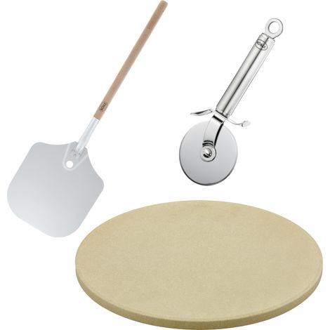 Pizza Set rosle 3 Teile Cordierit 30 cm Stein (1/5)
