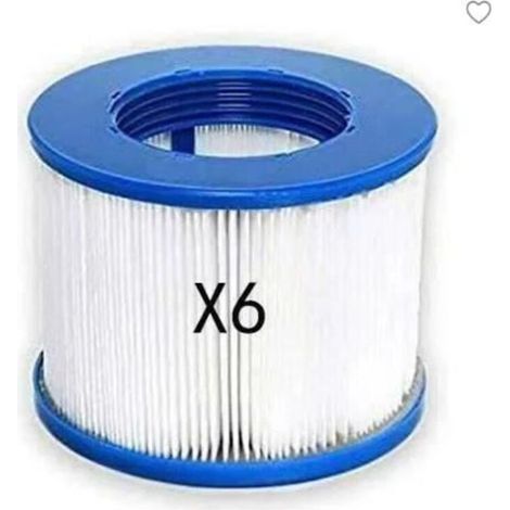 6Pcs Cartouche Filtre à Vis Pour SPA Gonflable ( Pas De Vis 60mm ) (1/2)