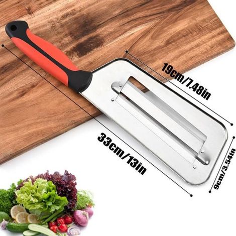 Couteau râpe en acier inoxydable, coupe-légumes multifonctionnel double couche, couteau râpe en acier inoxydable (2 PCS) (1/5)