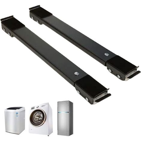 Support de machine à laver mobile – Base réglable en métal – 24 roues antidérapantes – Charge max 300 kg – Pour réfrigérateurs et sèche-linge (1/5)
