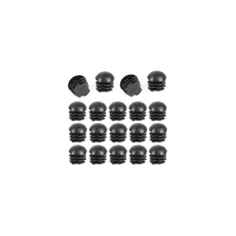 Bouchon en Plastique Rond 50 Pièces Embout de Chaise 16mm Noir Bouchon de Chaise Bouchon D'extrémité de Tube Embouts Pieds de Chaise Protege Pied de Table Tampon Chaise Bouchon Chaise (1/5)