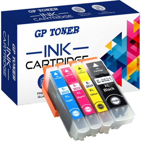 4x Tinten für Epson 26XL GP-E2635XL CMYK (1/5)