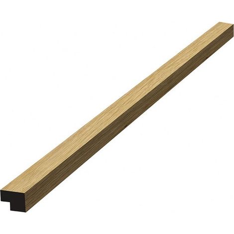 Profilo terminale in MDF da 120 cm per pannelli acustici da interno SATAKUPANNON612, finitura rovere naturale (SATAKUPANNONKL12)