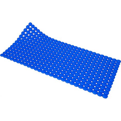 TAPPETO ANTISCIVOLO PER VASCA MOD. RONDO'  CM 72X36- Blu- DH- pezzi 1