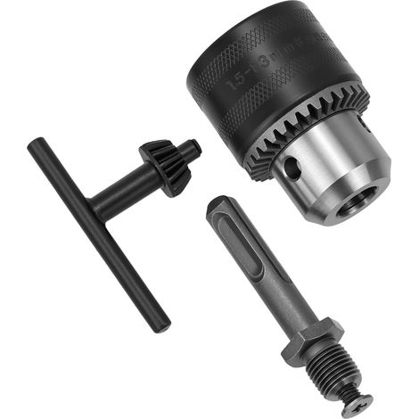 Mandrin perceuse, adaptateur mandrin 1,5 à 13 mm, mandrin perceuse avec arrêt de percussion (1/4)