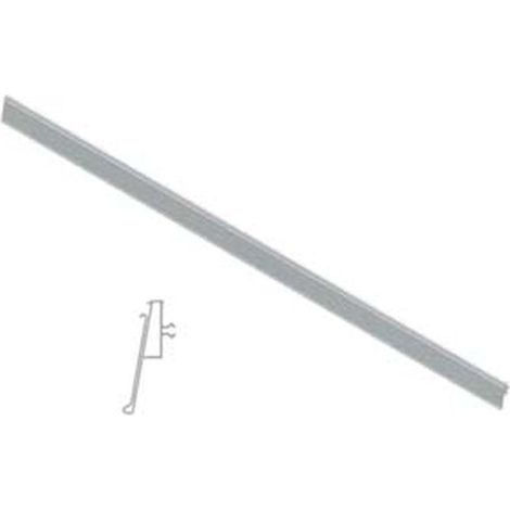 Portaprezzo pvc h40 basculante per ripiano lamiera - Misure: mm 40 hx500 l.