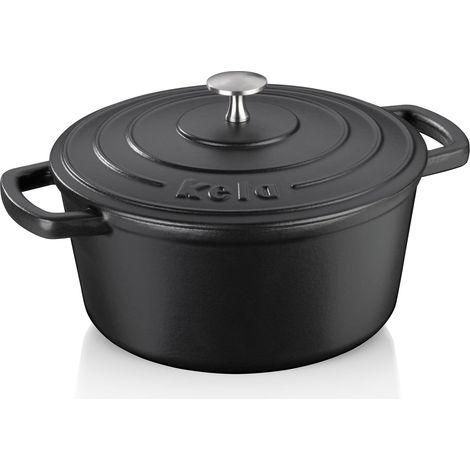 kela Tostatrice Tonda Calido 4 Litri, Cast Iron, Nero (4 l) (1/5)