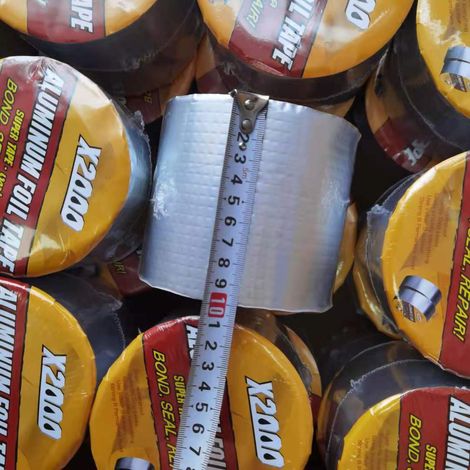 Ruban butyle aluminium étanche 20cm x 5m, bande adhésive imperméable réparation toiture, joint anti-fuite sans démolition, scellant auto-adhésif pour fuite d'eau. (1/3)