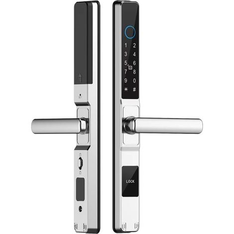 TUYA Smart Door Verrure D'Empreinte Digitale Biométrique Biométrique Nécroqueur Numérique Electronic Electronic Sliding Door Lock B (1/5)