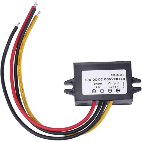 DC24V auf 12V 5A 60W Abwärtswandler-Spannungsreglermodul, wasserdicht IP68