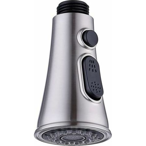 Kitchen faucets, replacement shower head for mixer tap, shower head, 2-jet chrome shower head, kitchen faucet, sink faucet (1/5)