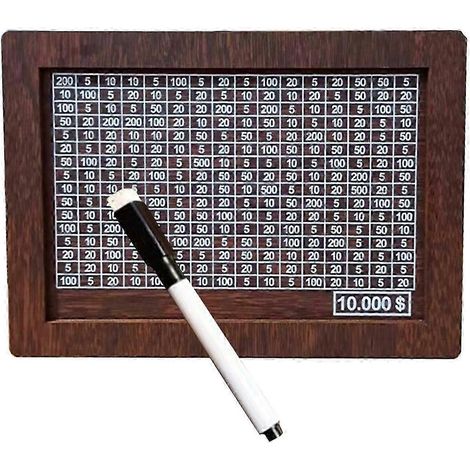 Spardose mit Zähler, tragbare Spardose für Erwachsene, Sparziel-Spardose mit Stift, Sparschwein-Dark Brown (1/5)