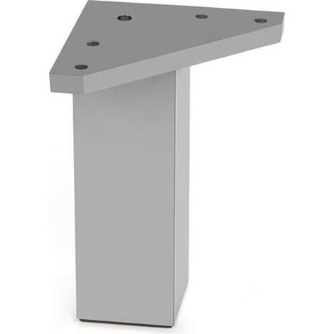 Gamba Quadrata ABS 40X100 Mm Alluminio Opaco (1/2)