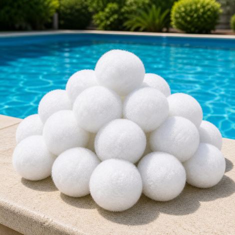 Balles Filtrantes Piscine 500g Remplace Jusqu’à 20kg de Sable Compatible Filtre à Sable Intex Bestway - Haute Filtration (1/5)