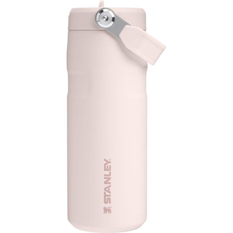 STANLEY 1913 Flip Straw 2.0 Borraccia Con Cannuccia 0.47L - 8 Ore Di Freddo - 40 Ore Di Freddo - Acciaio Inossidabile - Senza BPA - A Prova di Perdite - Lavabile In Lavastoviglie - Rose Quartz (1/5)