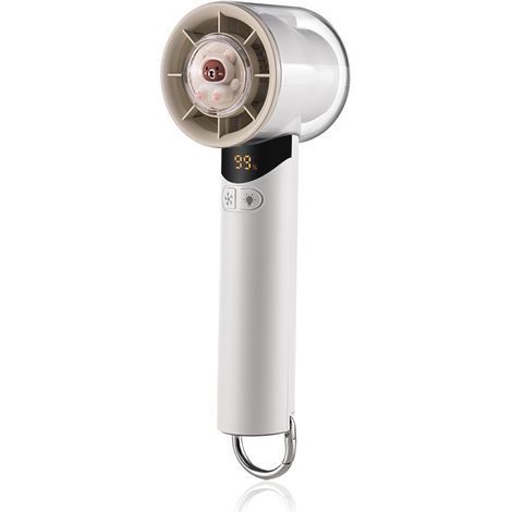 (Blanc.K51) Ventilateur de réfrigérateur portable haute vitesse avec affichage numérique et puissant ventilateur portatif. (1/5)
