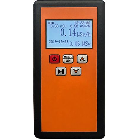 Tragbarer Nuklearstrahlungsdetektor NR-750 mit LCD-Bildschirm, Geigerzähler, β- und Y-Strahlungserkennung, akustischem, Vibrations- und optischem Alarm sowie Dreifachalarm.