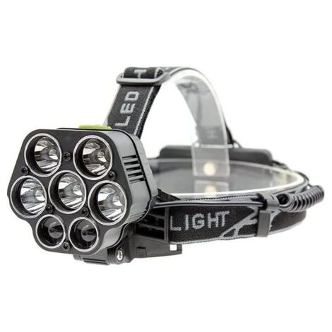 Extrem helle, leistungsstarke (3000 lm), wasserdichte, per USB aufladbare (18650-Batterie) Stirnlampe, ideal zum Campen, Angeln und Wandern. (1/5)