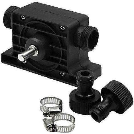 Pompe de transfert d'eau, 2 connecteurs, pompe de transfert de carburant diesel, pompes à huile moteur, pompe à vide, huile, 10,6 x 6,4 cm, noir, SZRH A-R1517 (1/5)