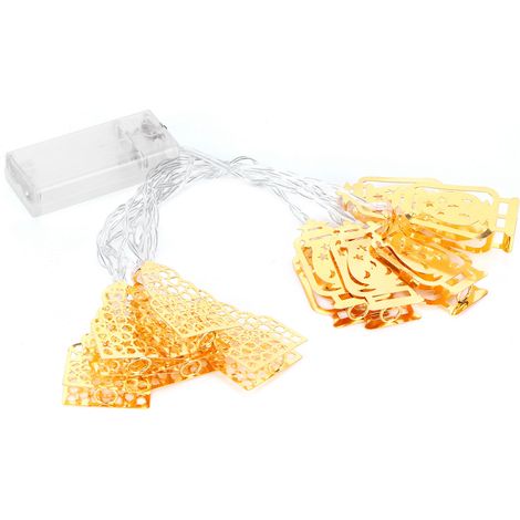 10 LED-Lichterketten in warmweißer Kürbisform für Ramadan- und islamische Eid-Feiern (1/5)