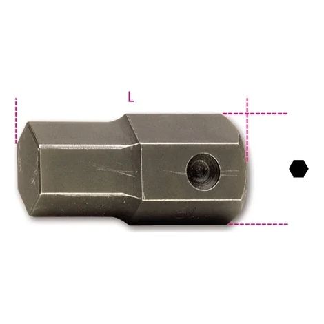 Inserto macchina maschio esagonale  32 mm beta 727/es32 - 19