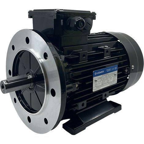Moteur Électrique Triphasé 3kW/4CV, 1000Tr/min, 230/400V, B35, HA132, IE3, Alu - CEMER (1/5)