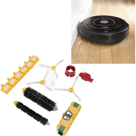 Ensemble d'accessoires de 14 pièces pour aspirateurs robots iRobot Roomba, batteries NiMH 3500mAh, 14,4V. (1/5)