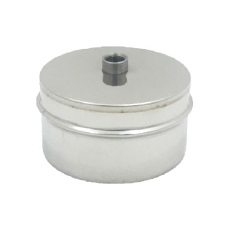 TAPPO CHIUSURA IN ACCIAIO MASCHIO CON SPURGO Diam. 180 DK