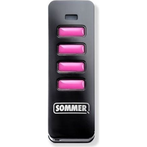 Radiocomando Telecomando 4 Canali 868 Mhz SOMMER PEARL NERO ROSA Y4018V001