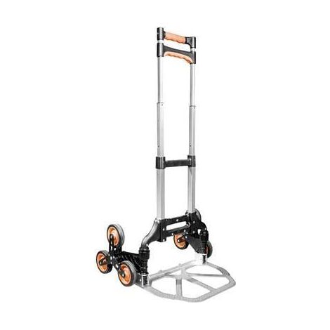 Brüder Mannesmann Carrello Pieghevole per Scale in Alluminio 80 kg