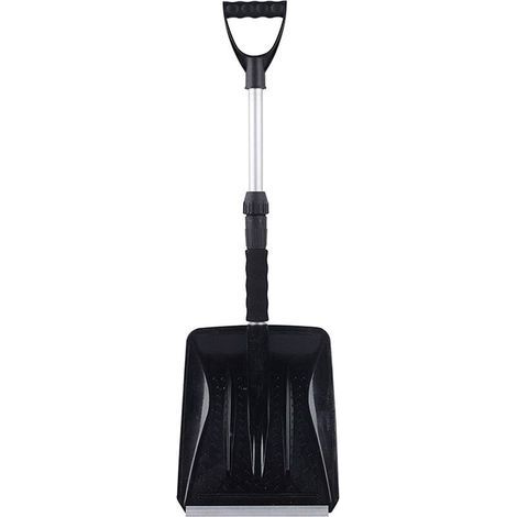 Pelle à neige télescopique en aluminium - Pelle à neige avec manche télescopique, chasse-neige portable (1/5)
