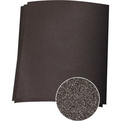 Paquet. 25 feuilles de papier de verre émeri pour métal g180 230x280mm ax2180 mota (1/2)