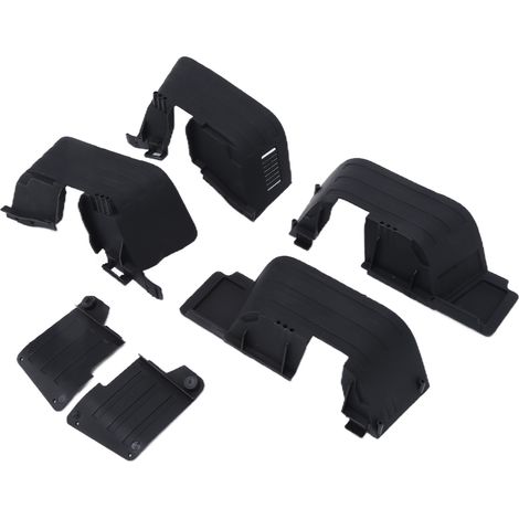 Aile Avant Arriere - Garde-Boue En Plastique Pour Modèle RC Axial SCX10 II 1/10 - Découpable Sur Mesure - Lot De 4 (1/5)